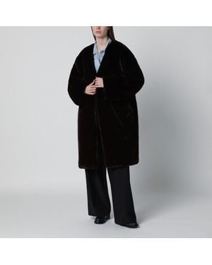 Frankie Shop Faux-Fur Coat - Black