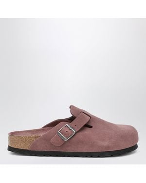 Birkenstock Pepper-Colored Boston Suede Clog - Brown