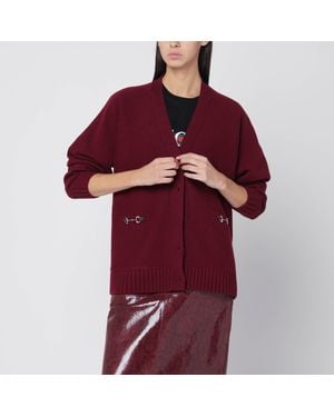 Gucci Burgundy Cardigan - Red