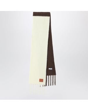 Loewe Two-Tone Scarf - White