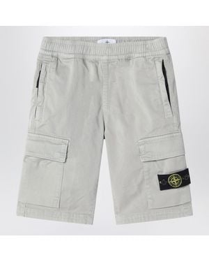 Stone Island Pearl Cargo Shorts - Gray