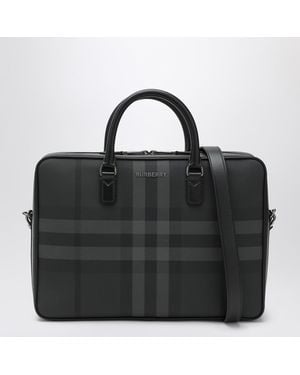 Burberry Ainsworth Document Bag In Charcoal Colour - Black