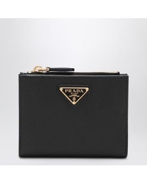 Prada Saffiano Leather Wallet - Black
