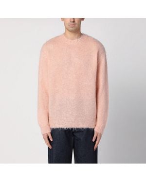 AURALEE Rosafarbener Pullover Aus Mohair Und Wolle - Pink