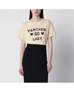 Valentino Panther Lady Cotton Jersey T-Shirt - Black