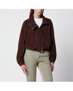 Nour Hammour Pia Bomber Jacket - Red