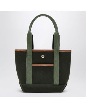 Rue de Verneuil Club S Flannel Tote Bag - Green