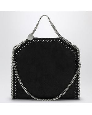 Stella McCartney Borsa falabella fold over nera con borchie - Nero