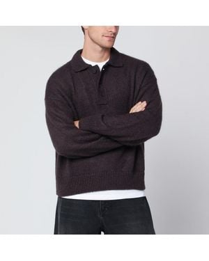 Studio Nicholson Pull En Mélange De Mohair - Noir