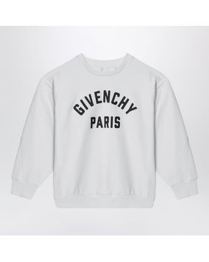 Givenchy Sweat Blanc Avec Broderie Logo