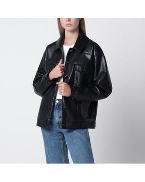 Anine Bing Regenerated Leather Jacket - Black