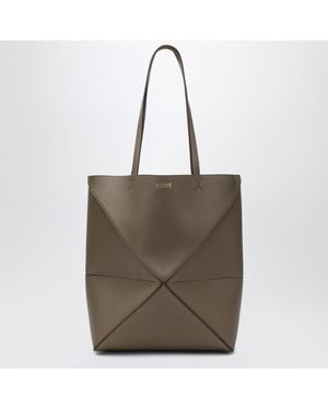 Loewe Medium Puzzle Fold Tote Bag - Brown