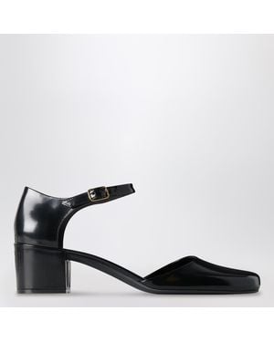 The Row Penelope Strap Court Shoes - Black