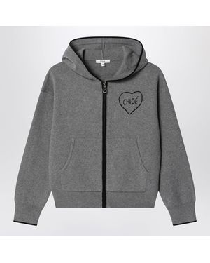 Chloé Melange Hoodie - Grey