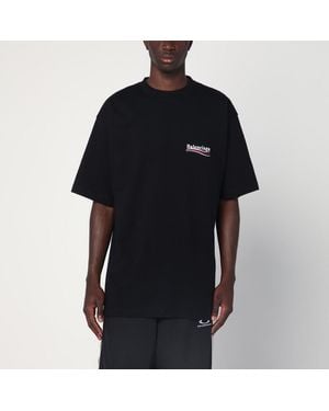 Balenciaga T-shirt over political campaign nera - Nero