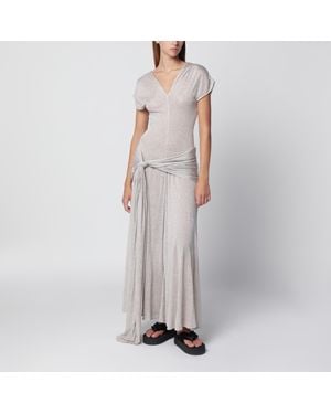 JW Anderson Oat Modal Jersey Knotted Maxi Dress - White
