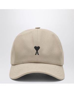 Ami Paris Ami De Coeur Baseball Cap - Natural