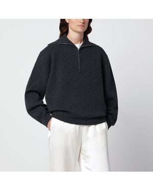 Rohe Charcoal Wool And Cashmere Pullover - Black