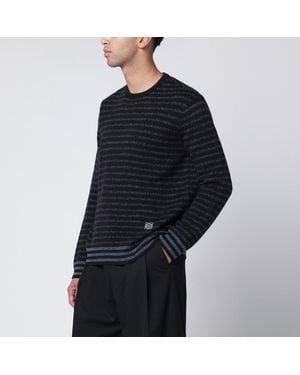 Loewe Striped Wool Jumper - Black