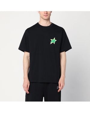 AWAKE NY T-Shirt With Star A Logo - Black