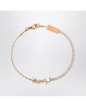Saint Laurent Bracelet Avec Pendentif Cassandre Doré - Métallisé
