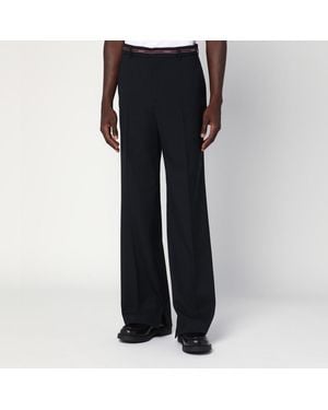 Gucci Pantaloni in misto cotone - Nero