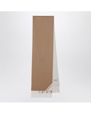 Prada Sciarpa in double cashmere beige - Marrone