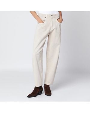 Isabel Marant Pantalone écru in misto cotone - Neutro