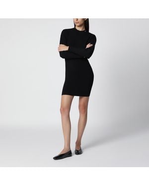 Anine Bing Stretch Knit Mini Dress - Black