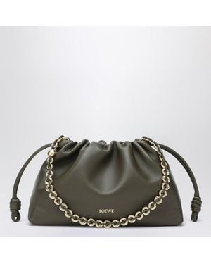 Loewe Medium Flamenco Purse Bag Dark Khaki - Green