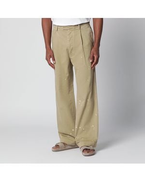 AURALEE Finx Cotton Chino Pants - Natural