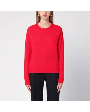 Roberto Collina Sweater In Cashmere And Silk Blend - Red