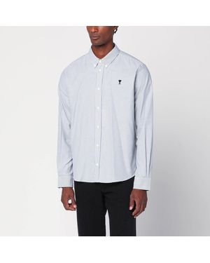 Ami Paris Ami De Coeur Striped Shirt - White