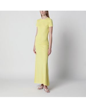 Jacquemus Maxi Dress La Robe Maille - Yellow