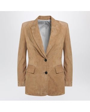 S.w.o.r.d 6.6.44 Suede Jacket - Natural