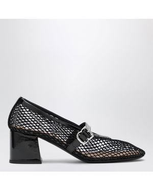 Alaïa Mesh Mary Jane 55 Court Shoes - Black
