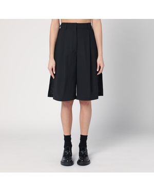 Thelatest Wide Brenda Bermuda Shorts - Black