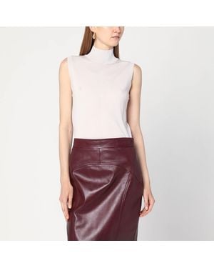 Max Mara Turtleneck Vest - Purple