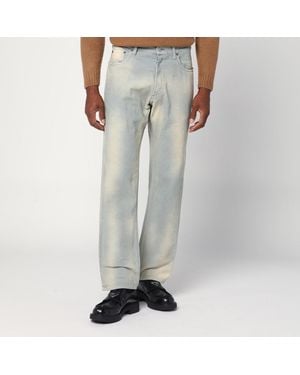 Prada Corduroy Trousers With Washed Effect - Grey