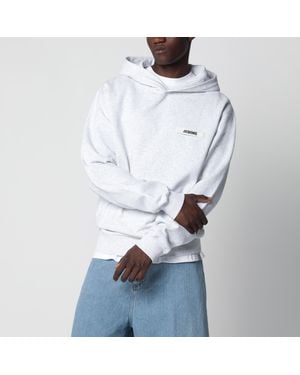 Jacquemus Hoodie With Grosgrain Logo - White