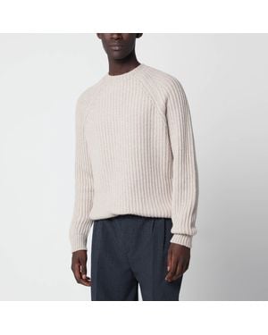 Sease Mélange Cashmere Sweater - Weiß