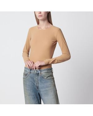 MM6 by Maison Margiela Skin-Tone Bodysuit - Blue
