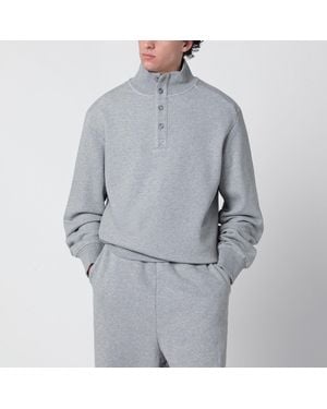 Entire studios Cotton Buttoned Jumper - Grey