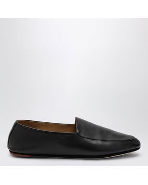Loro Piana Anton Walk Lambskin Loafers - Black