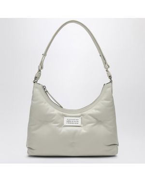Maison Margiela Petit Sac Hobo Glam Slam Greige - Gris