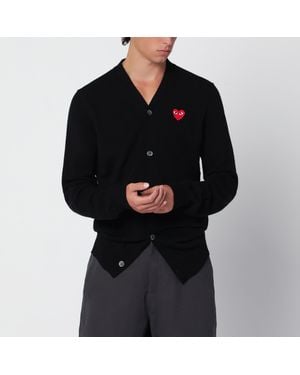 COMME DES GARÇONS PLAY Wool Cardigan - Schwarz