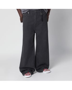 DAGGER Faded Baggy Jeans With Vintage Effect - Black