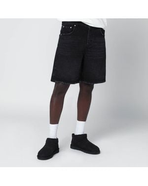 Represent Denim Bermuda Shorts - Black