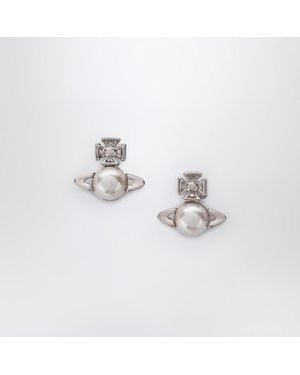 Vivienne Westwood Balbina Earrings With Pearl - Metallic