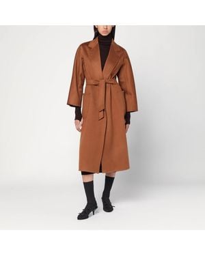 Max Mara Cappotto a vestaglia in cashmere - Marrone